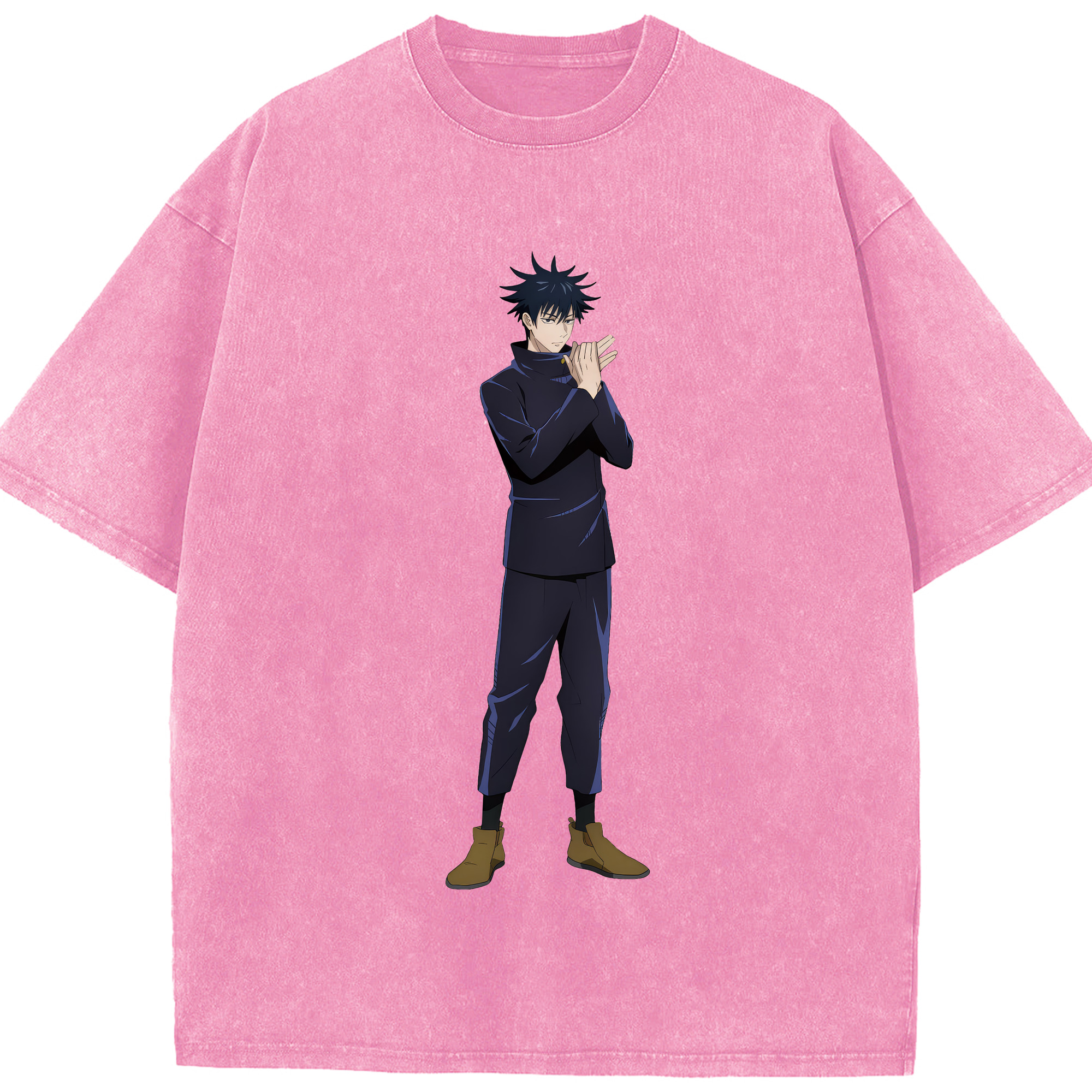（画像用） 呪術廻戦 Jujutsu Kaisen 綿100% ヴィンテージ風 半袖Tシャツ（フロントプリント）